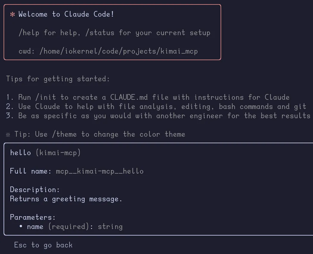 Claude CLI MCP Server