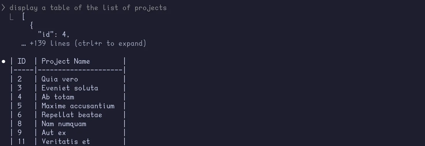 Claude List Projects